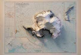 Antarctica Etsy In 2020 Relief Map Artwork Prints National Geographic Society