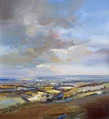 View From The Ridge Copy Skyscape Art Sky Art Contemporary Landscape Painting