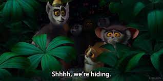 Madagascar Shhh Gif Madagascar Shh Wearehiding Discover Share Gifs King Julian Madagascar Madagascar Cartoon Gifs