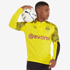 Browse kitbag for official borussia dortmund kits, shirts, and borussia dortmund football kits! Puma Borussia Dortmund 19 20 1 4 Zip Training Top Cyber Yellow Puma Black Training Tops Mens Replica