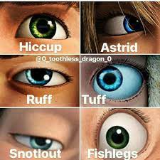 All There Different Eye Color How To Train Dragon How Train Your Dragon How To Train Your Dragon