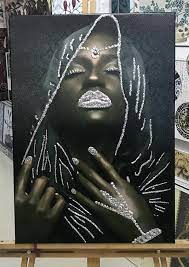 Afrikali Kadin Kanvas Tablo Tablolar Afrikalilar Sanatcilar