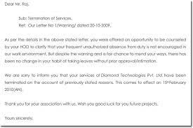 Use this job termination letter sample to let employees know that they have been fired in the most an effective job termination letter will inform an employee who is being let go on the following necessary this letter is to inform you that your employment with company name will end as of. 28 Samples Of Termination Letter Templates Formats