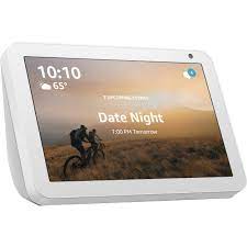Echo show 8 is a smart speaker with a vibrant 8 hd screen and stereo sound. Amazon Echo Show 8 Sandstone B07rq3tct2 B H Photo Video