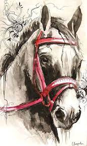 Pin By Marleen Vogel On Horse Painting Watercolor Watercolor Horse Watercolor Horse Painting Horses