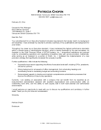 Executive Assistant Sample Cover Letter Sample Resume Cover Letter Cover Letter For Resume Job Cover Letter
