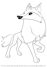 How To Draw Arctic Wolf From Animal Jam Drawingtutorials101 Com Animal Jam Drawings Cute Wolf Drawings Animal Jam