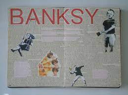 New artwork from anonymous street artist, banksy, depicting a boy playing with a nurse superhero doll has been unveiled at a british hospital. Image Result For Banksy Sketchbook Page Gcse Art Sketchbook Sketch Book School Art Projects