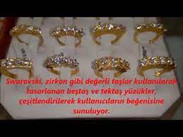 22 Ayar Altin Bestas Yuzuk Modelleri Bes Tas Ve Tek Tas Yuzuk Fiyatlari Youtube Women Rings 22 Carat Gold Diamond Earrings