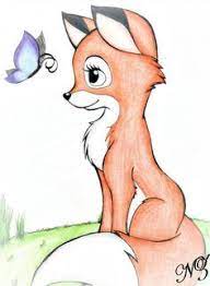 Cute Baby Fox Drawing Google Search Cute Fox Drawing Animal Drawings Cute Drawings