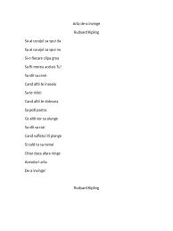 Să ştii să râzi când sufletul îţi plânge. Arta De A Invinge Rudyard Kipling