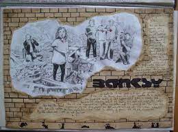 He keeps his identity a secret. Bbc Blast Art Design Banksy Gcse Art Gcse Art Sketchbook Gcse Art Art Sketchbook