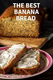 Banana Bread Maple Butter Cream Recipe Best Banana Bread Easy Banana Bread Recipe Banana Bread Ingredients