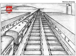 Bird Eye View Of A Railway Station Perspective Drawing Architecture Perspective Drawing Lessons Perspective Drawing