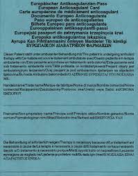 🙌🏻 15 livros e 70 mil alunos 🙏🏻 inscrição ⤵️ jornada eneagrama. Europaischer Antikoagulanzien Pass