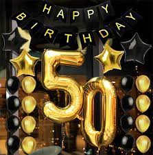 Find 50th birthday party supplies at the lowest price guaranteed. Amazon Com 50th Birthday Decorations Party Supplies Party Favors Accessories Great For Men And Women S 50th Birthday Party Anniversary Includes A 50th Birthday Decor Banner 22 Gold Black Balloons Pack