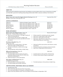 Take a look at our student nurse resume sample to know what an ideal nurse student resume looks like. Free 8 Sample Nursing Student Resume Templates In Ms Word Pdf