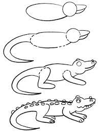 Easy Drawings How To Draw Alligators By Pencil Drawing Lesson F Drawing Lessons Art Drawings For Kids Drawing Lessons For Kids