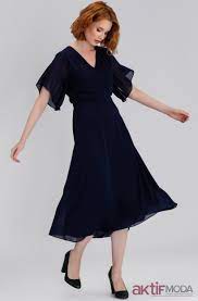 Yarim Kollu Klos Elbise Modelleri 2019 Elbise Modelleri Elbise Moda