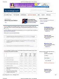 Follow the steps below to complete your bank reconciliation process. Bank Reconciliation Quiz Accounting Coach Deposit Account Fee