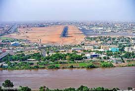 Khartoum Aerial Photo And The Blue Nile صورة من الجو للخرطوم والنيل الأزرق السودان Sudan Khartoum Aerial Nile Capital Airp City Photo Photo Aerial