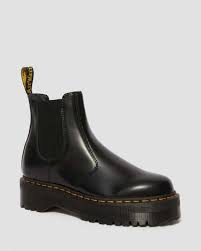 Doc martins boots doc martens oxfords men's shoes. 2976 Polished Smooth Platform Chelsea Boots Dr Martens Official