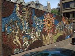 Photo Of Desmond Kinney S 1974 Mosaic Mural The Setanta Or Tain Wall Fantasy Wall For The Enjoyment Of Idiots Mosaic Murals Mural Mural Wall Art