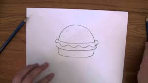How To Draw A Krabby Patty From Sponge Bob Drawings Art Drawings For Kids Drawing For Kids