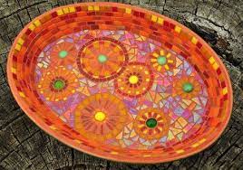 How To Make A Mosaic Bowl Mosaic Birdbath Mosaic Art Projects Mosaic Pots