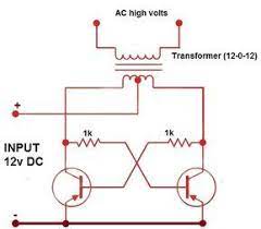 Dc To Ac Converter Electrical Circuit Diagram Electronics Basics Electronics Projects For Beginners