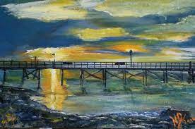 Southport Pier Blind Artist Southport Pier Painting