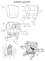 Draw Spongebob Squarepants By Diana Huang On Deviantart Spongebob Drawings Disney Art Drawings Cartoon Drawings