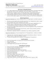 404 Not Found Heavy Equipment Operator Sample Resume Resume Objective Examples