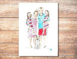 Valentines Day Gift For Him 40th Birthday Gift 50th Birthday Gift Custom Watercolor Family Portrait Illustration With Images 40th Birthday Gifts Custom Watercolor 50th Birthday Gifts