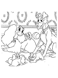 Vous lisez un « article de qualité ». 133 Dessins De Coloriage La Belle Et Le Clochard A Imprimer