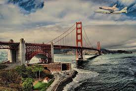Take alexander avenue turnoff and follow golden gate national recreation area signs leading under hwy. Space Shuttle Endeavour Over Golden Gate Bridge Photograph By Movie Poster Prints