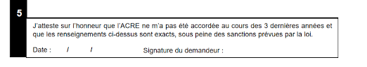 Demande D Acre Ex Accre Comment L Obtenir