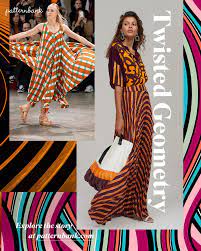 Twisted Geometry Spring Summer 2021 Print Trend Color Trends Fashion Fashion Trend Forecast Fashion Trend Pattern