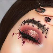 S T I C H E S By Make Malvina Up Go Follow Atarahmayhew For More Ata Halloween Eye Makeup Holloween Makeup Cute Halloween Makeup