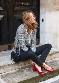 Style How To Create A French Autumn Winter Capsule Wardrobe Red Shoes Outfit Parisian Style Fashion