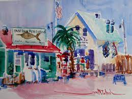 I Painted This Plein Air On The Waterfront In Southport Nc Where The Cape Fear And The Atlantic Meet Painted On Rough Fabriano 140 Lb Painting Art Oak Island