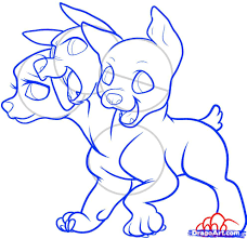 How To Draw Cerberus Cerberus Step By Step Greek Mythology Mythical Beasts Free Online Drawing Tuto Mythical Creatures Drawings Creature Drawings Drawings