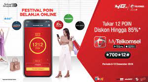 Mau berburu promo, diskon, voucher. Telkomsel Poin 1212 Telkomsel