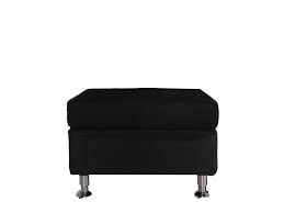 Ottoman Black Leather Tufted Small Element Formerly Event Rental Gulf Coast Tents Tufted ottoman light gray/pink/beige/deep blue velvet ottoman coffee table tufted cocktail ottoman round ottoman pouf small/large.