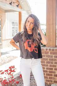 Vintage Helmet Crop Top Women S Georgia Bulldogs Crop Etsy Crop Tops Women Crop Tops Women