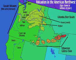 Idaho Yellowstone Volcano Map Yellowstone Volcano Craters Of The Moon