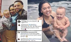 There, he was twice named southern conference well my son adores steph curry.we bought him a jersey and he has wore it every night since we bought. Ayesha Curry Hits Back At Mommy Shamer Who Said Her Baby Should Go On A Diet Daily Mail Online