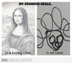 Me In An Art And In A Boring Class Artist Memes Artist Problems Artist Humor