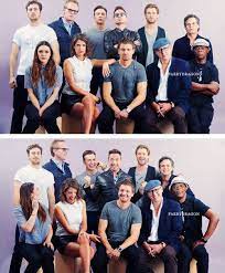 It expands on characters who weren't spotlighted last director joss whedon juggles that big cast masterfully, even if pulling it off almost broke him. Avengers Age Of Ultron Cast At San Diego Comic Con 2014 Official Portrait Shots Serious And Silly Marvel Actors Marvel Avengers Marvel Superheroes