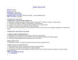 Gimnaziul de stat octavian goga sighisoara. Doc Proiect De LecÅ£ie Maryan Pantea Academia Edu